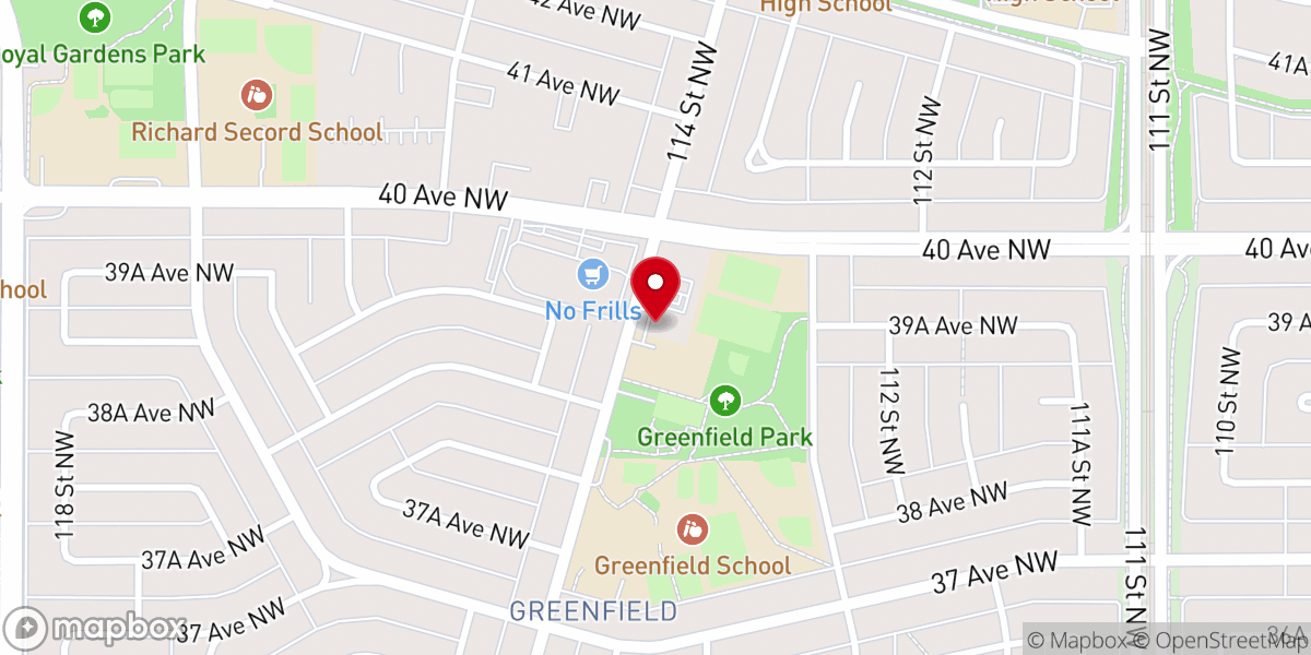 Map showing location of Enjoy Life Church