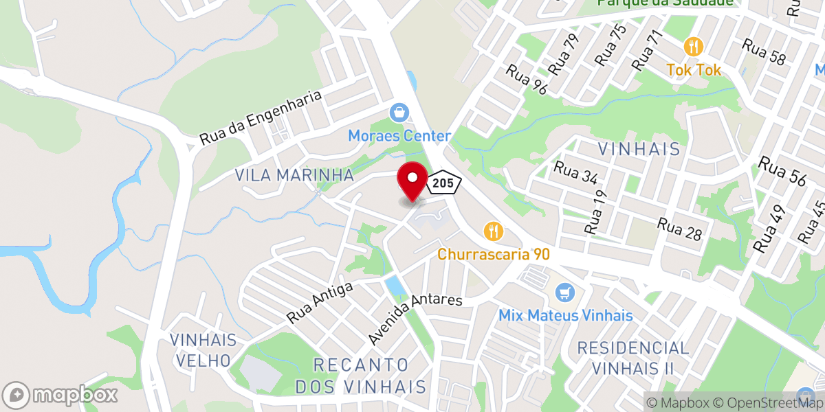 Map showing location of Igreja da Colheita