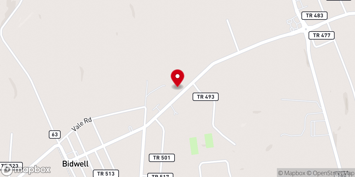 Map showing location of Mt Carmel Baptist Church
