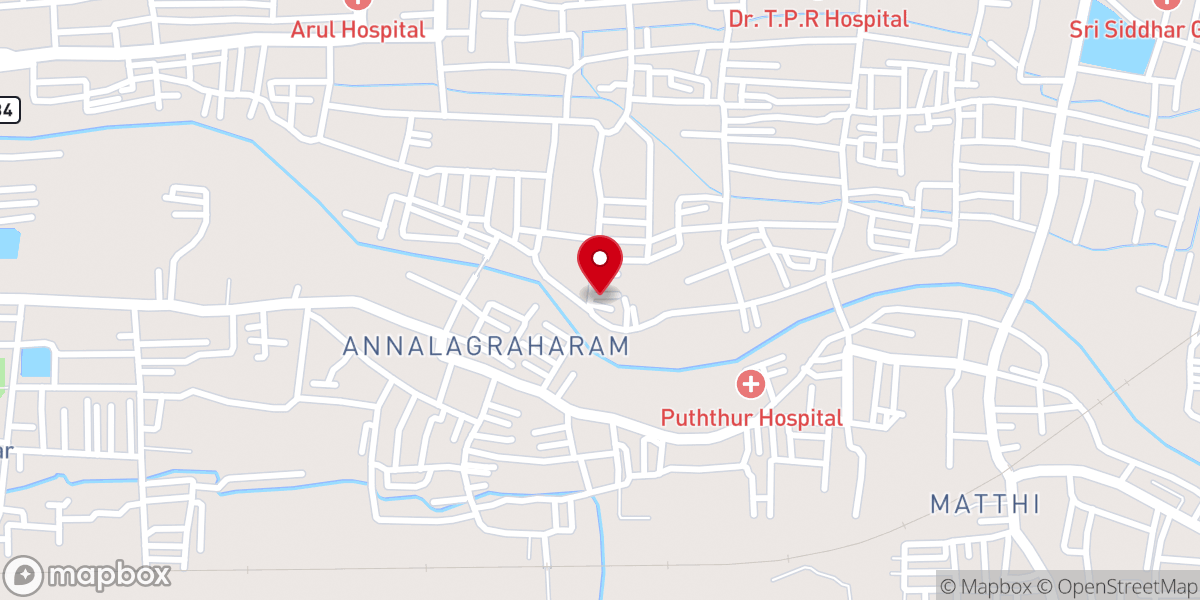 Map showing location of St. Anthony's Church Singarathoppu