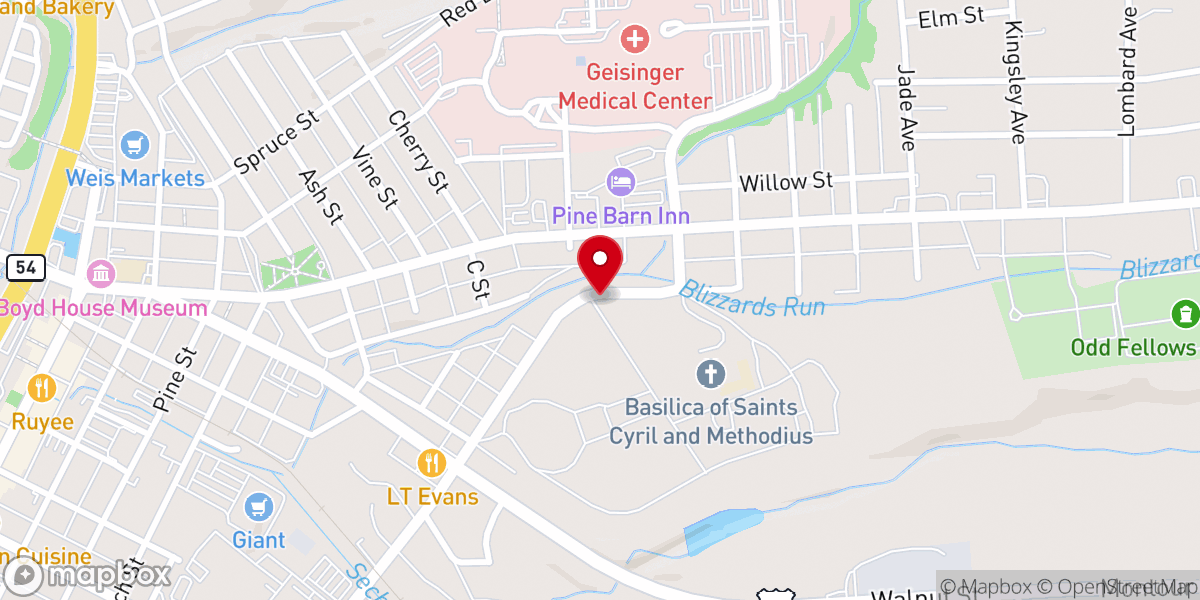 Map showing location of Sisters-Saints Cyril & Mthds
