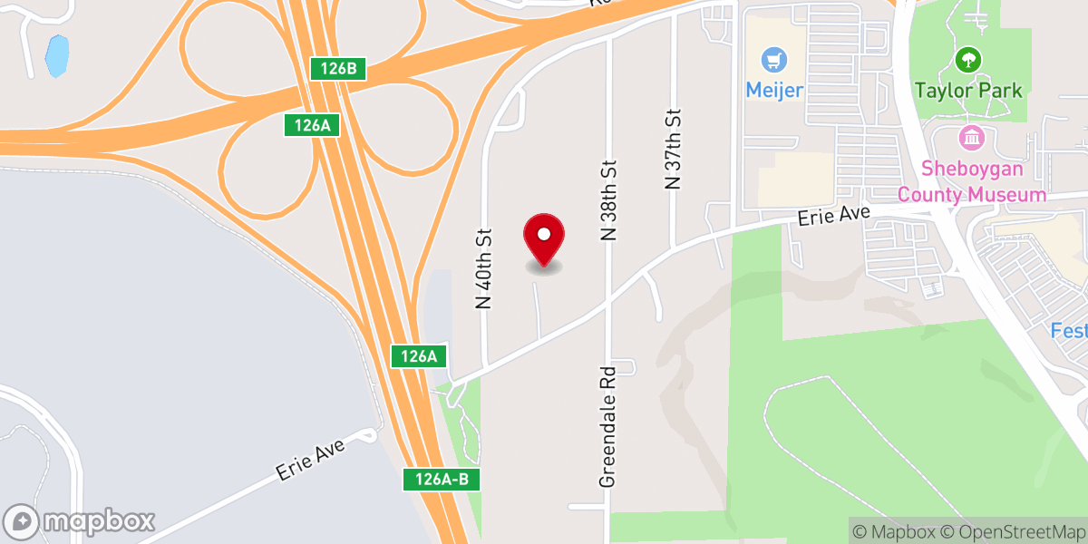 Map showing location of Sheboygan Seventh-day Adventist Church