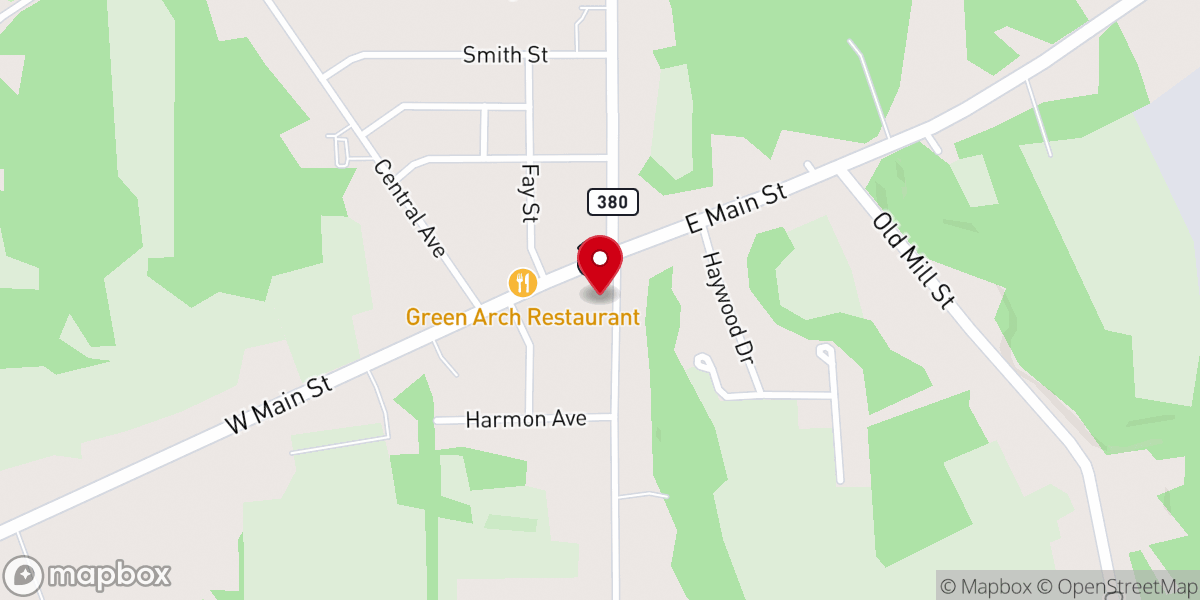 Map showing location of Hope Rising Church