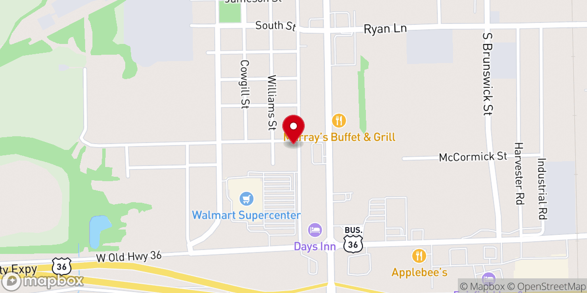 Map showing location of New Life Church
