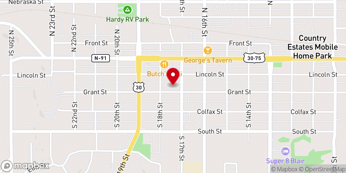 Map showing location of St Mary's Episcopal Church