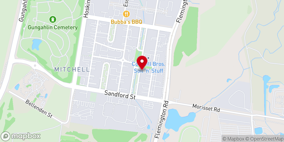 Map showing location of RCCG Trinity House Canberra