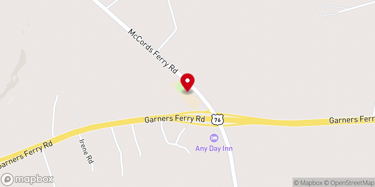 Map showing location of Crossroads Community Center