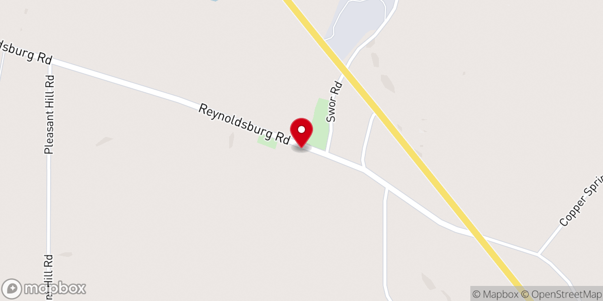 Map showing location of Pentecostal Church