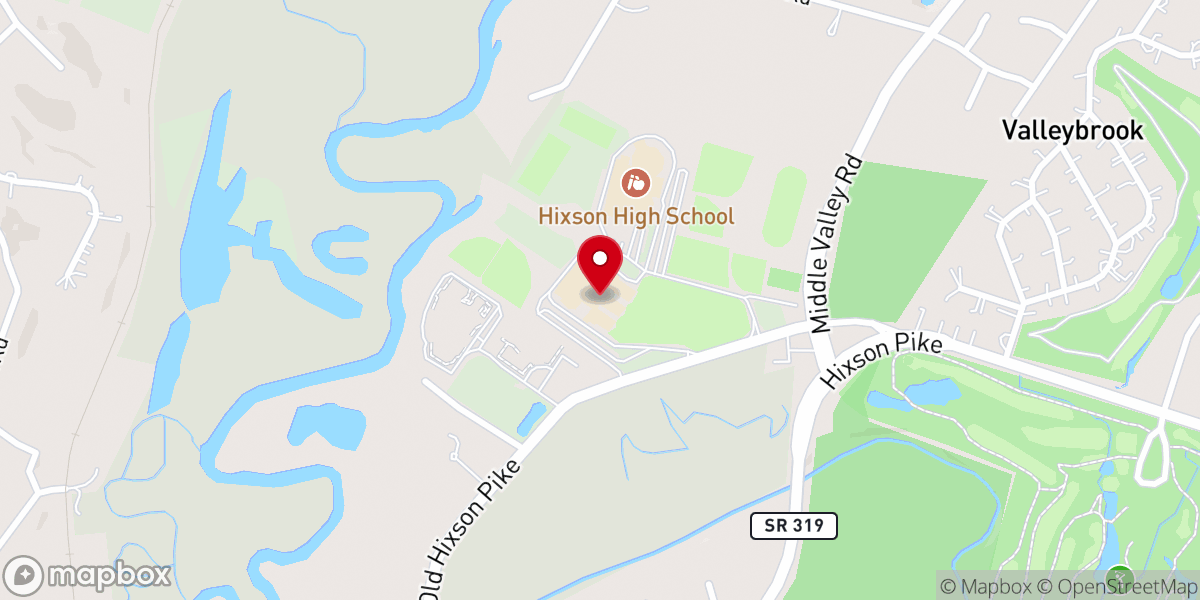 Map showing location of Rock Bridge Community Church - Hixson