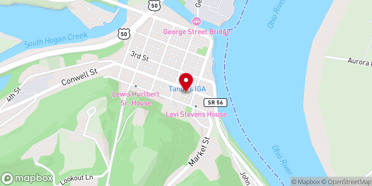 Map showing location of St Mary's School