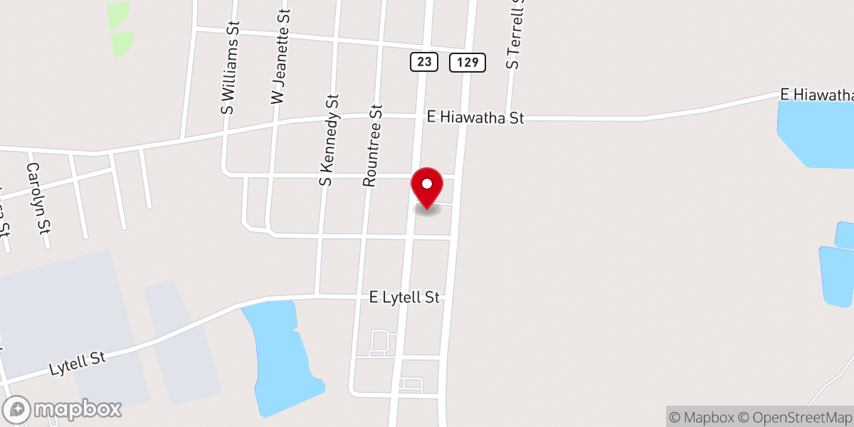 Map showing location of Metter Presbyterian Church
