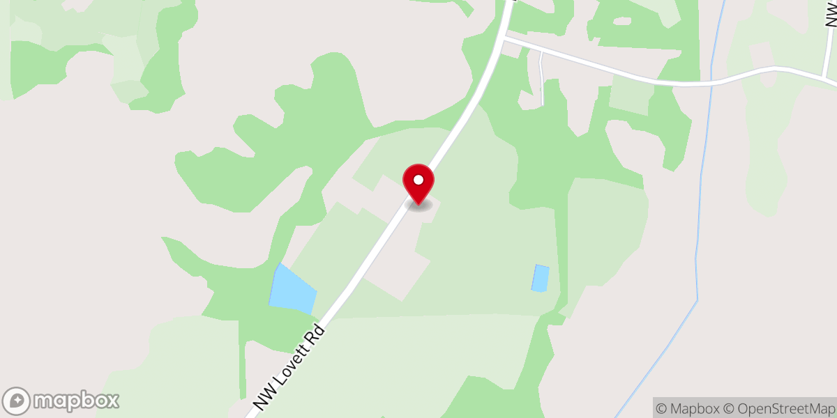 Map showing location of St. John's Baptist Church