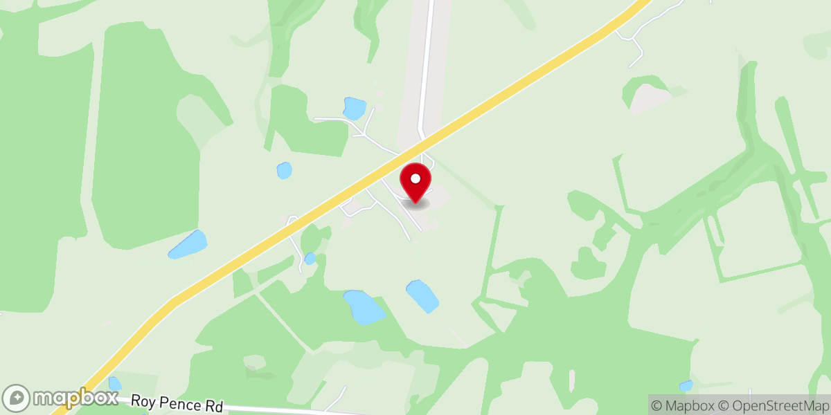 Map showing location of Bible Baptist Church West Union