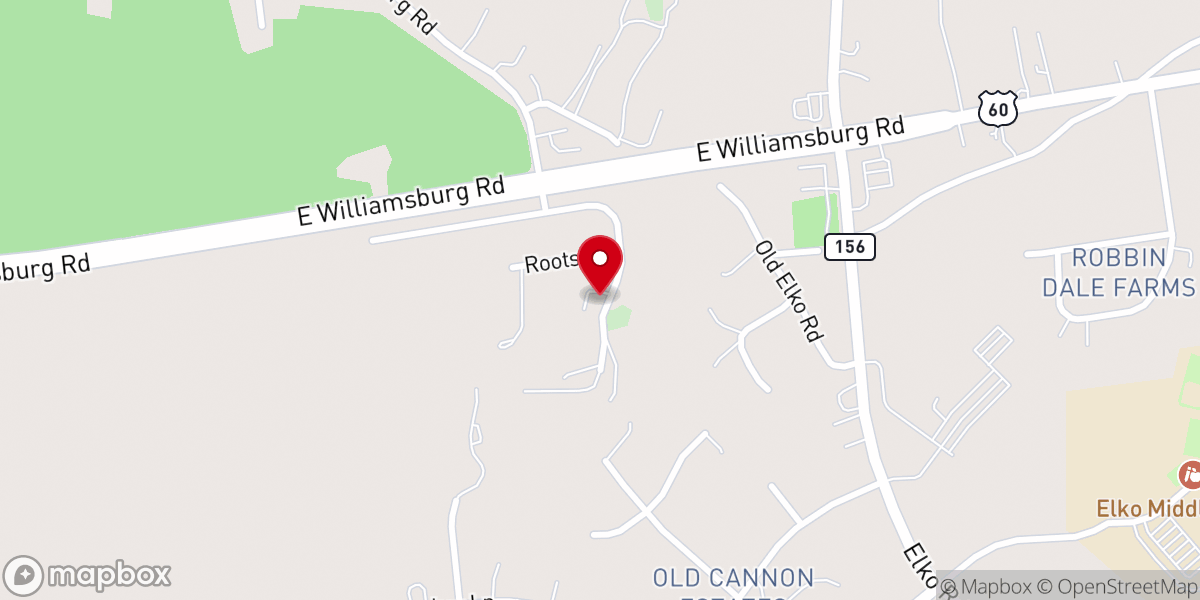 Map showing location of Rising Mt Zion Baptist Church