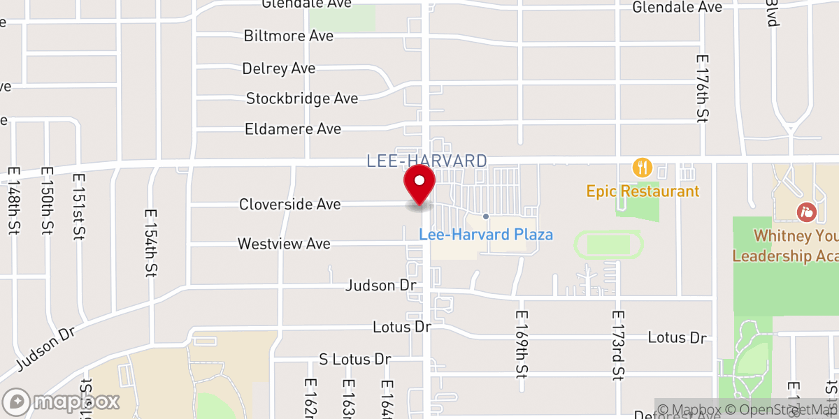 Map showing location of Victorious Church of Christ