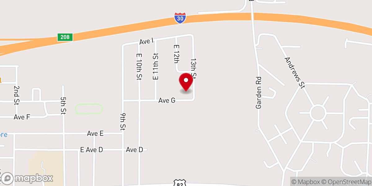 Map showing location of Liberty Holiness Church