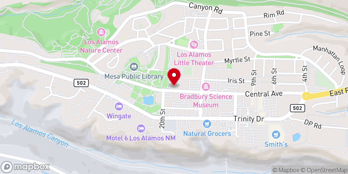 Map showing location of United States Postal Service