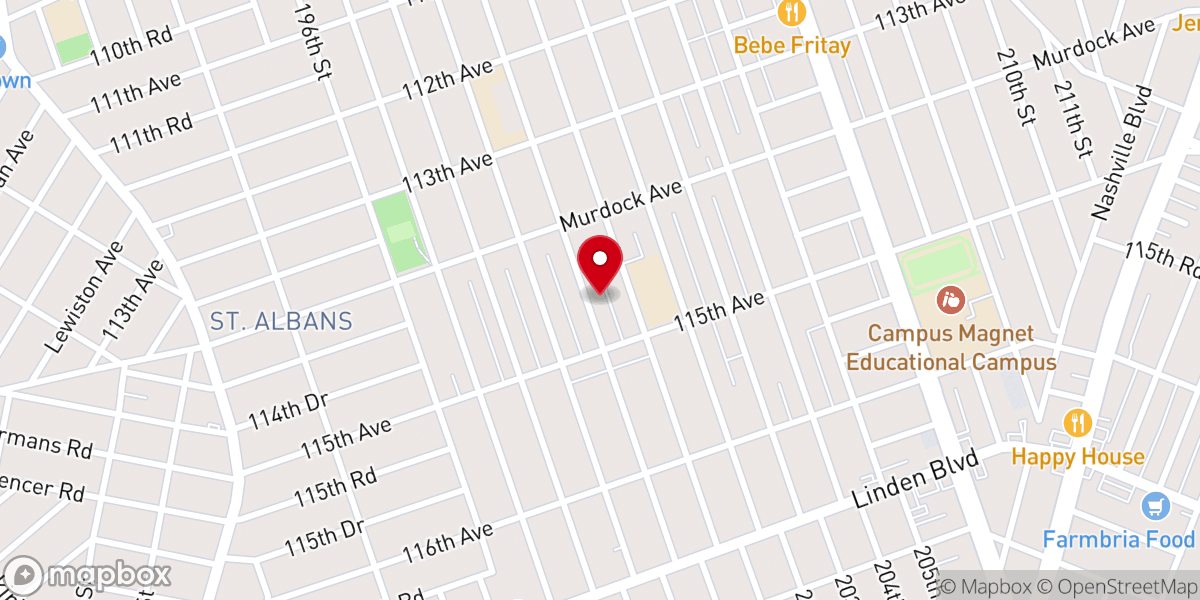 Map showing location of Victorious Life in Christ Ministries