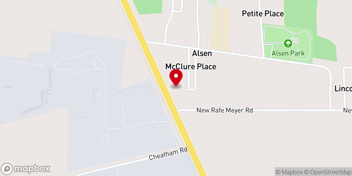 Map showing location of Mt Bethel Baptist Church