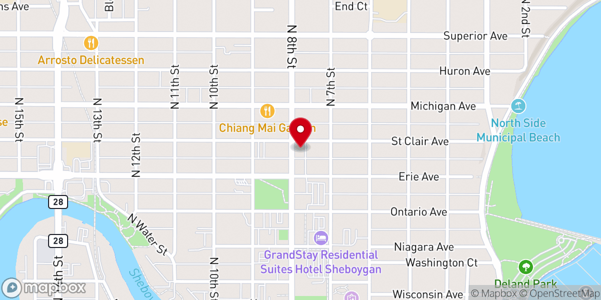 Map showing location of Upper Room Christian Community