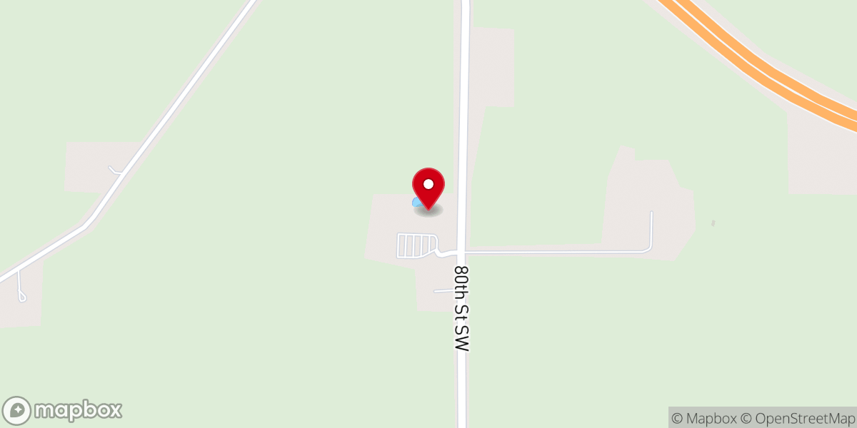 Map showing location of St. John XXIII Parish
