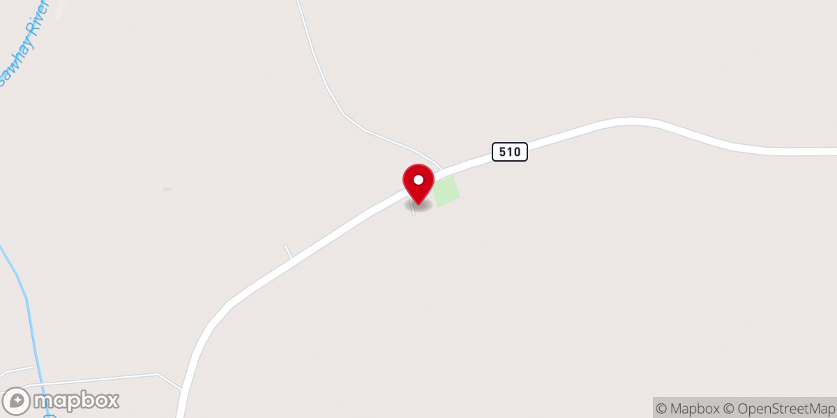 Map showing location of Greenhill Baptist Church