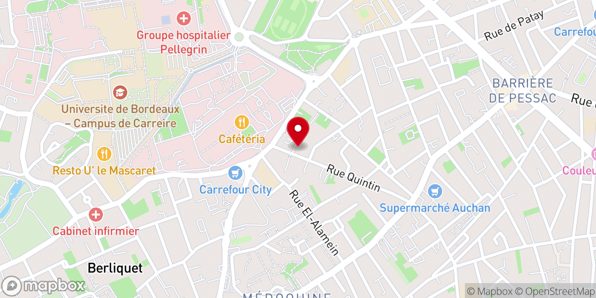 Map showing location of Eglise Sainte Jeanne d'Arc