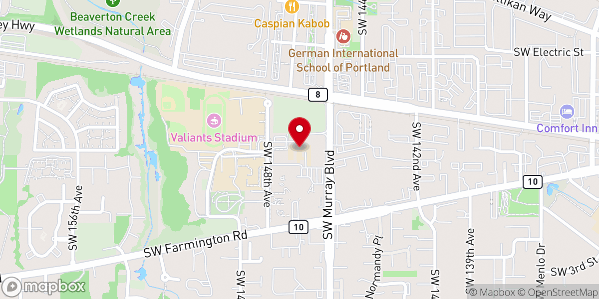 Map showing location of SSMO Motherhouse