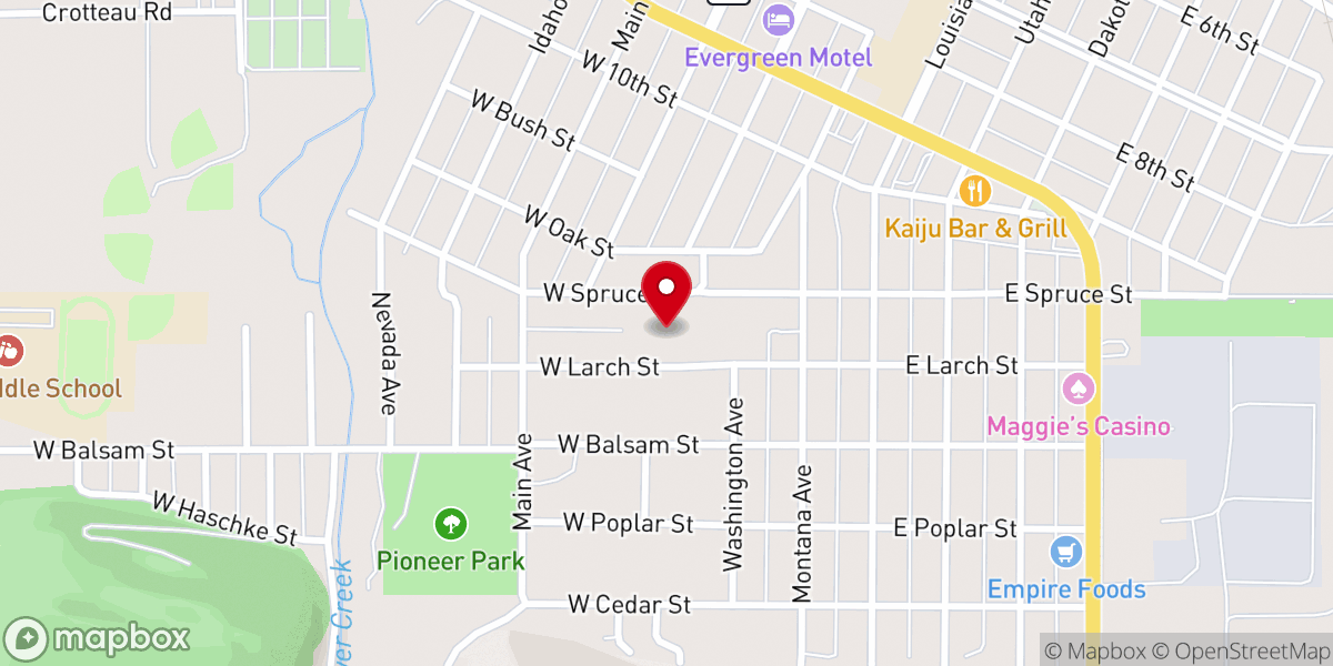 Map showing location of Christ Lutheran Church ELCA