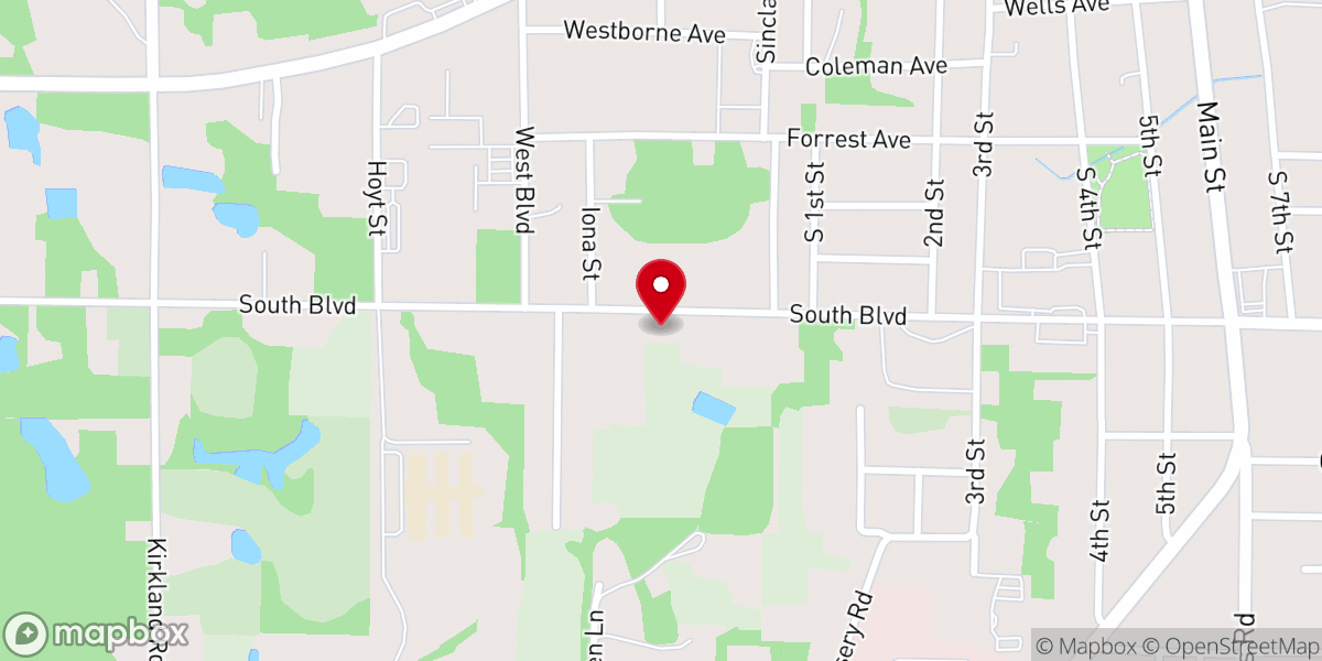 Map showing location of First Free Will Baptist Church of Chipley