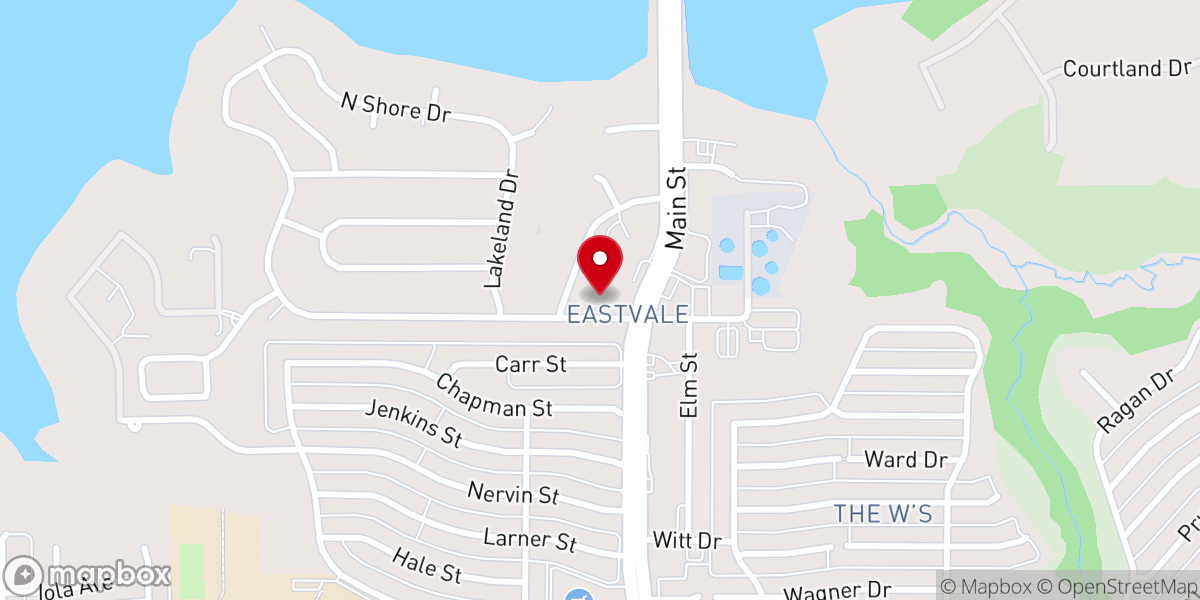 Map showing location of Grace Community Baptist Church