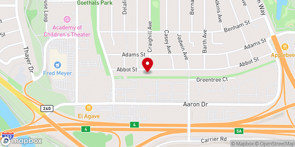 Map showing location of Lighthouse Baptist Church