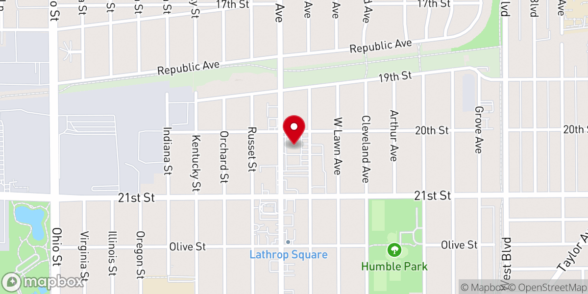 Map showing location of El Cielo Church Wisconsin