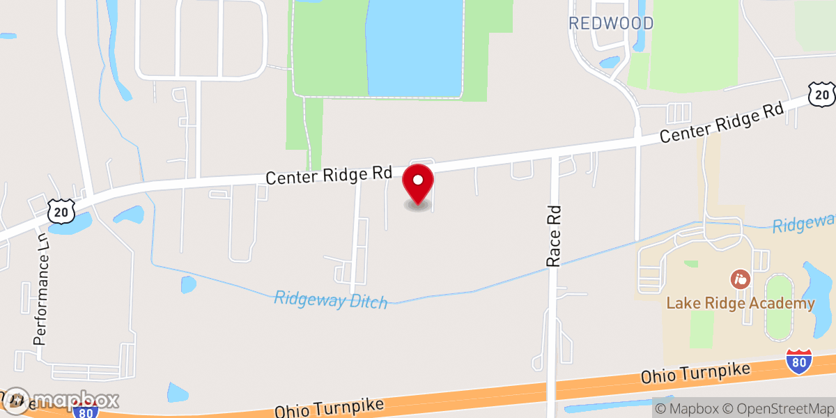 Map showing location of Grace Baptist Church