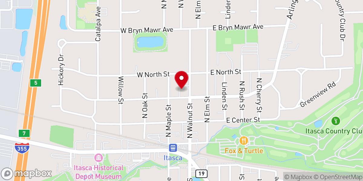Map showing location of The Center