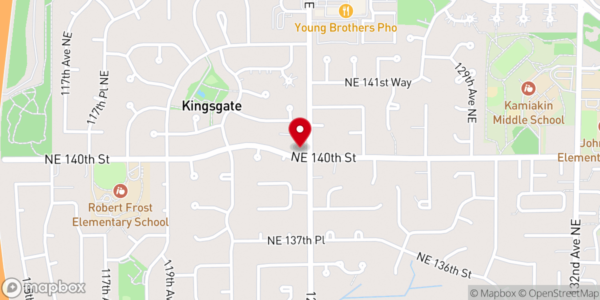 Map showing location of King's Chapel