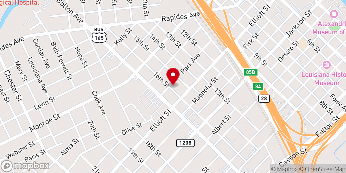 Map showing location of Shiloh Pentecostal Holiness Church