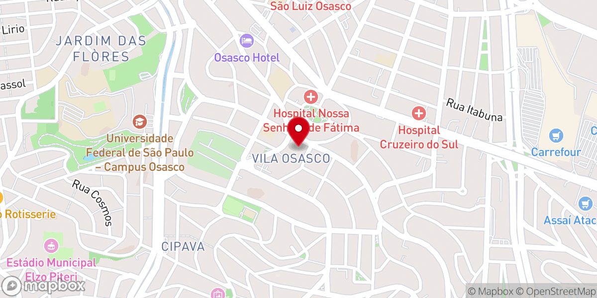Map showing location of Catedral de Santo Antônio