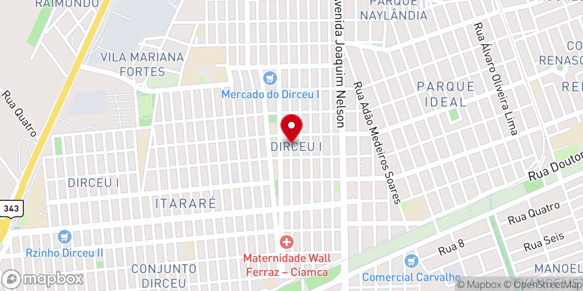 Map showing location of Igreja Batista Nova Jerusalém