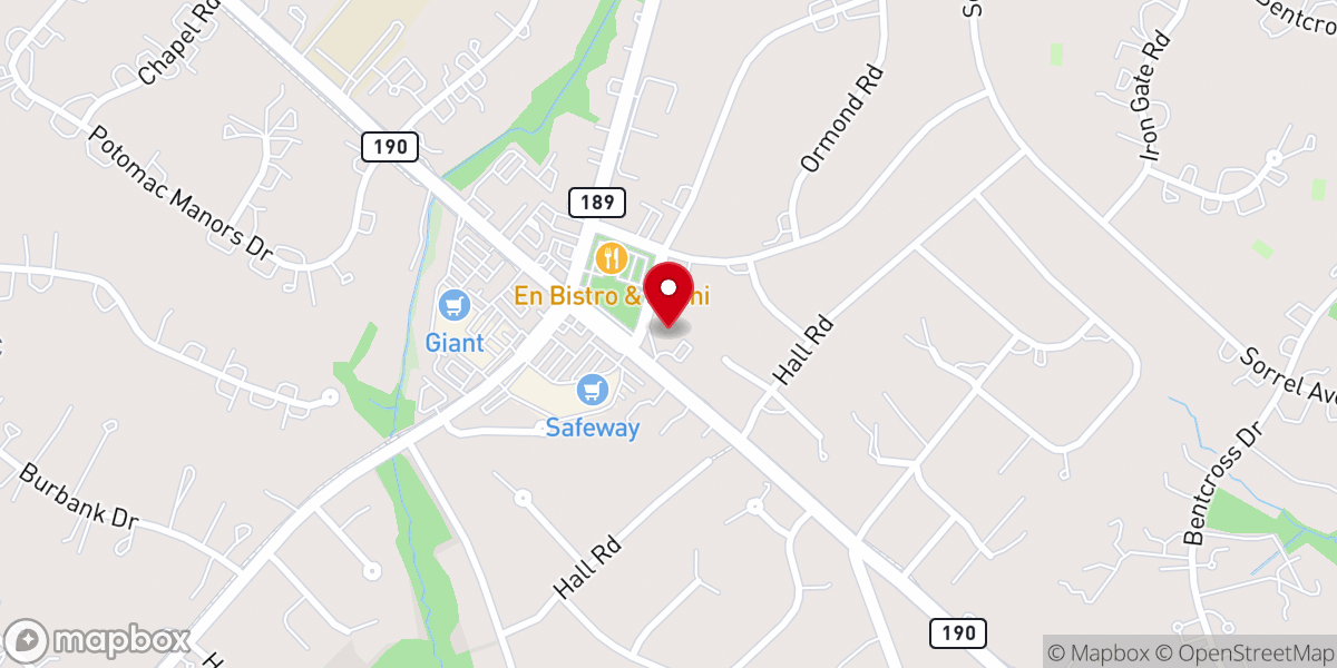 Map showing location of St. Francis Episcopal Church