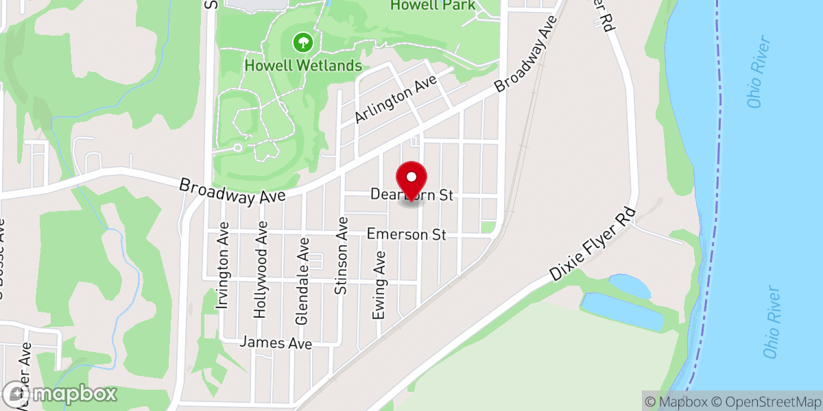 Map showing location of Howell General Baptist Church Food Bank