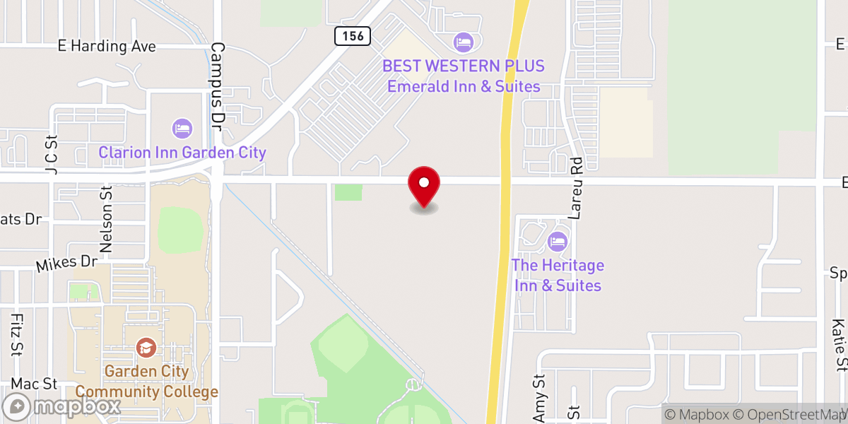 Map showing location of Mision Cristiana Elim Garden City KS
