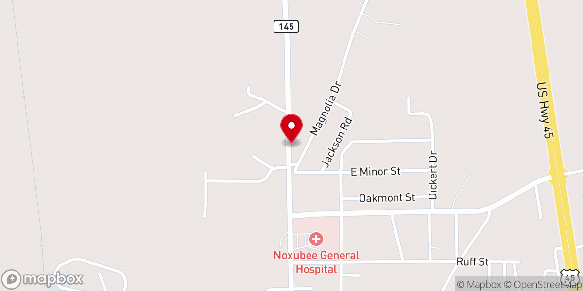 Map showing location of Mt Moriah Baptist Church