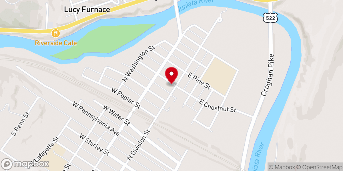 Map showing location of Central Baptist Association