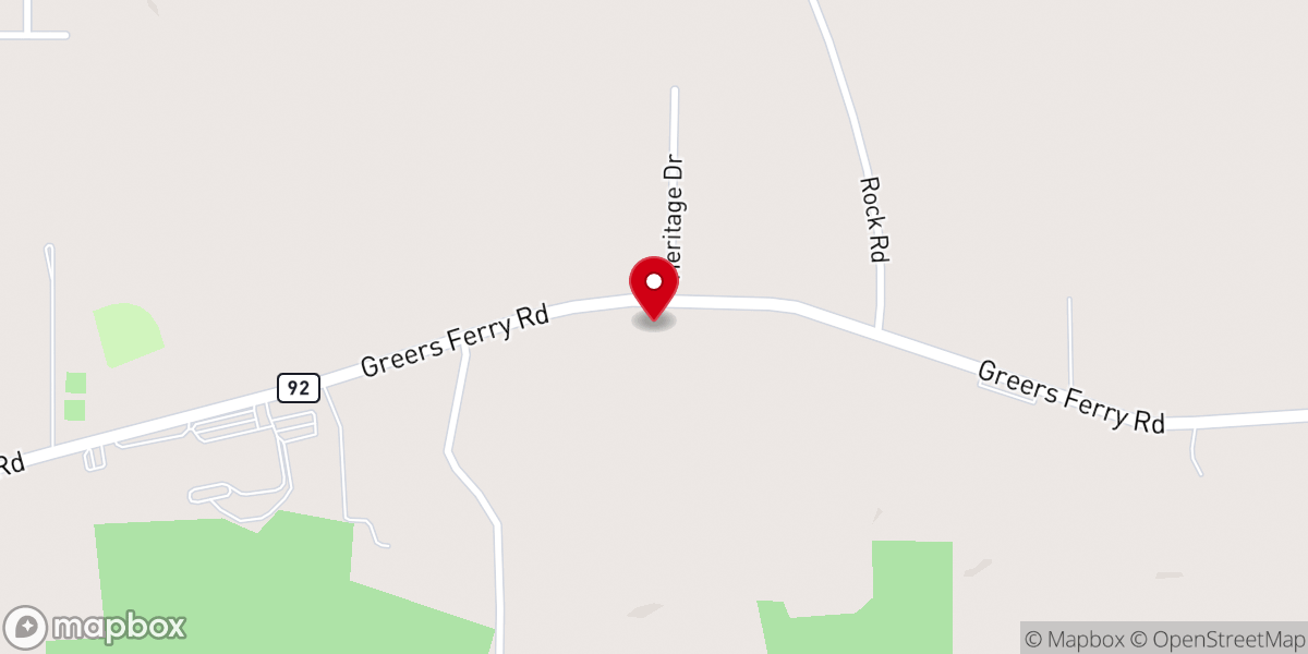 Map showing location of West Side First Baptist Church