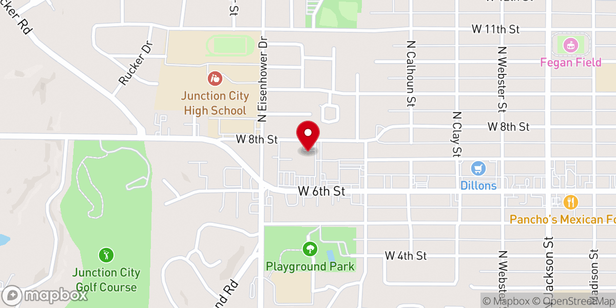 Map showing location of Saint Francis Ministries