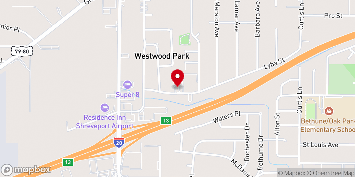 Map showing location of Sacred Heart Church