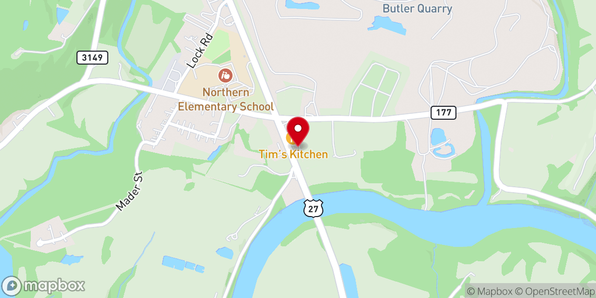 Map showing location of Fellowship Baptist Church