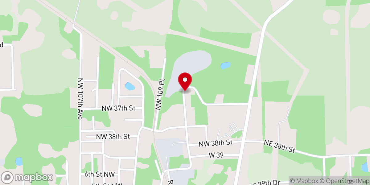 Map showing location of Mount Moriah Missionary Baptist Church