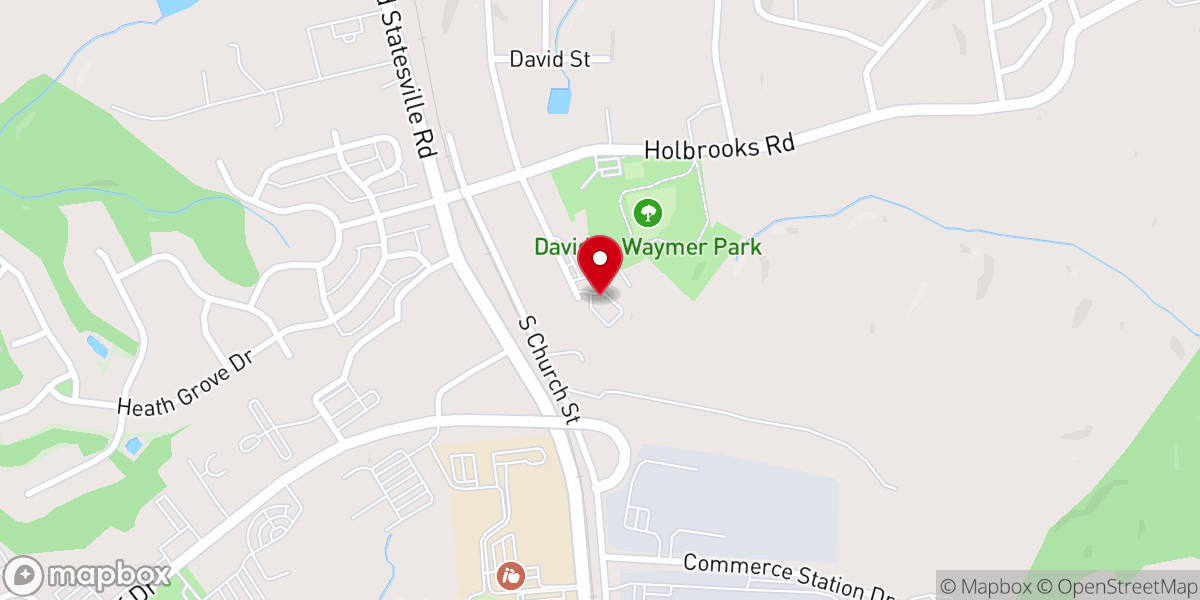 Map showing location of House of Prayer Church